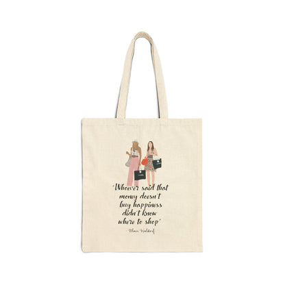 Gossip Girl Canvas Tote Bag - Blair & Serena