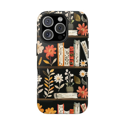 Cozy Bookshelf Bloom Phone Case