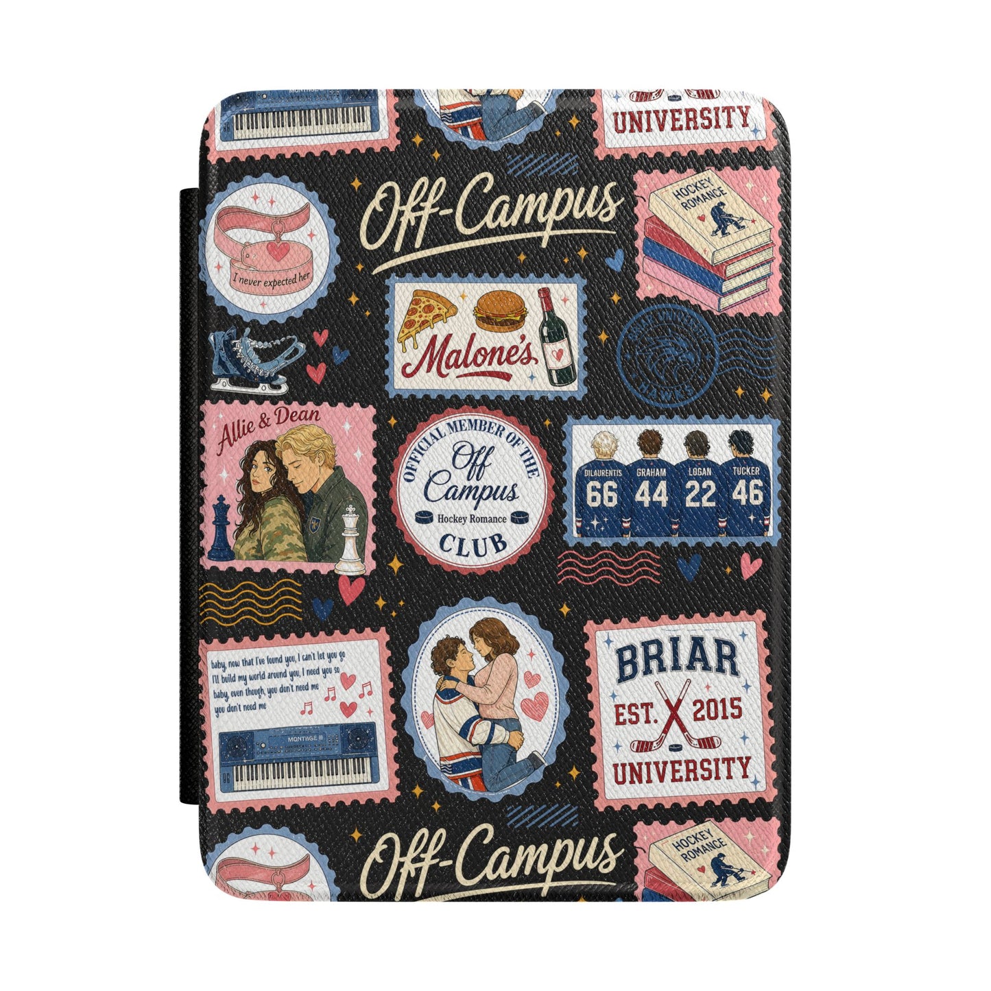 Hockey Romance Leatherette Kindle Case