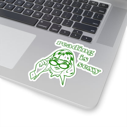 Reading Is Sexy Sticker — Retro Girl Bookish