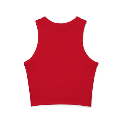 Bookish Baddie Rib Racer Tank Top-Black Font