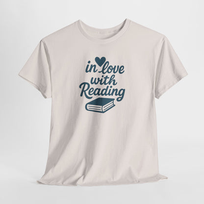 Reading Lover T-Shirt – "In Love With Reading" Graphic Tee for Book Lovers