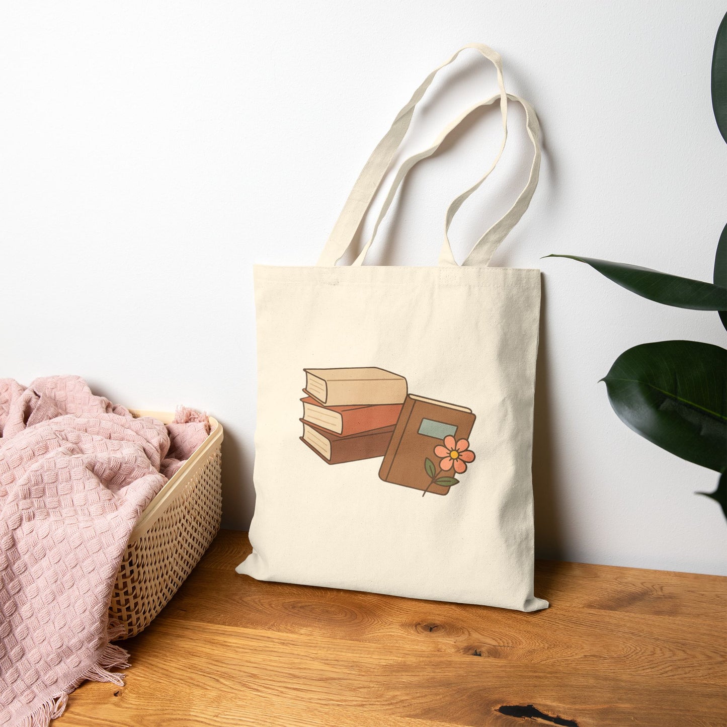 Bookish Bloom Tote-Book Lover Bag