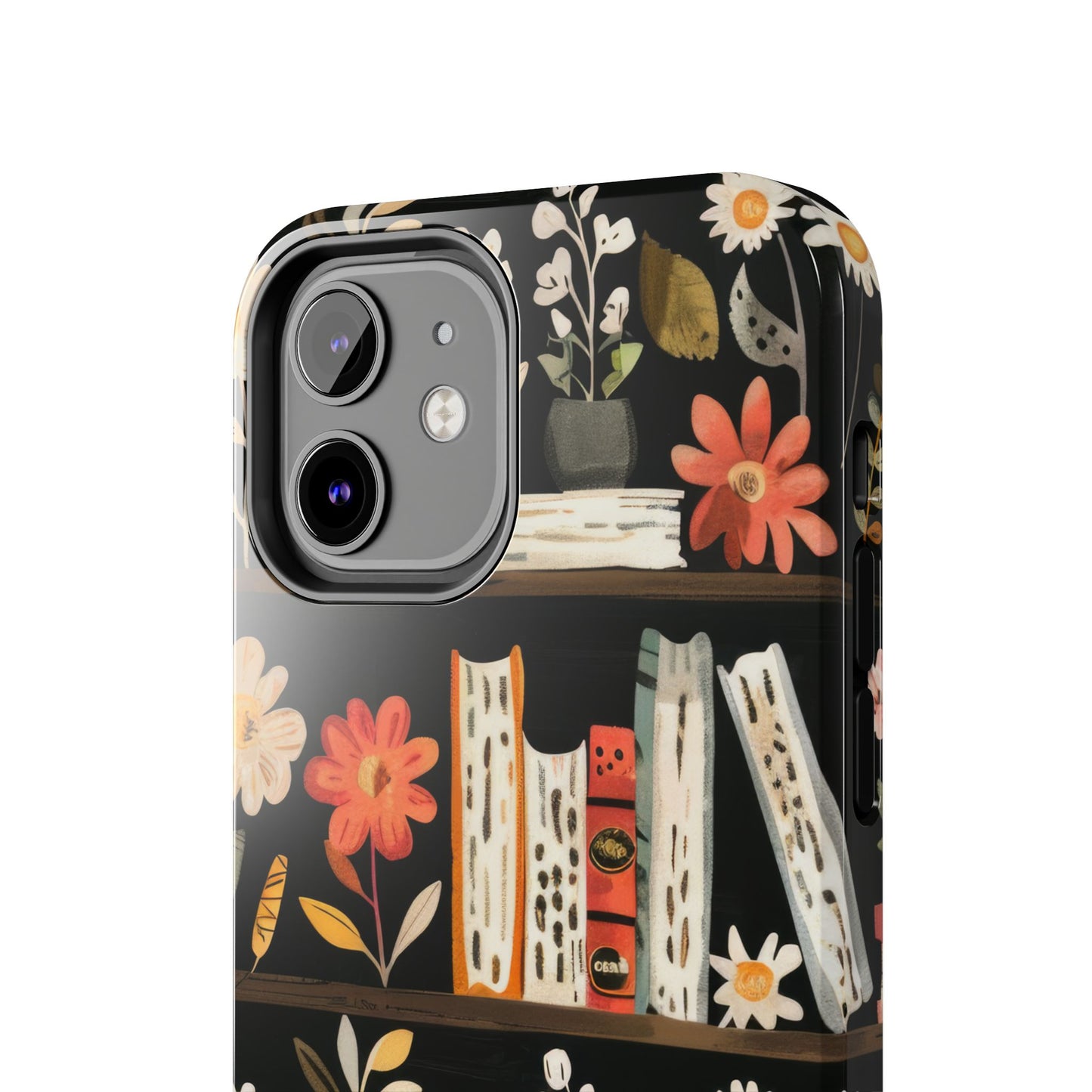 Cozy Bookshelf Bloom Phone Case