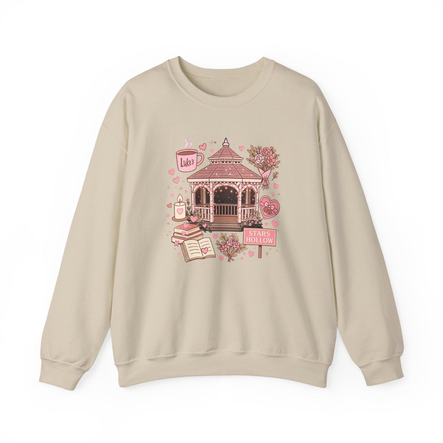 Stars Hollow Valentine Crewneck-Gilmore Girls Sweatshirt