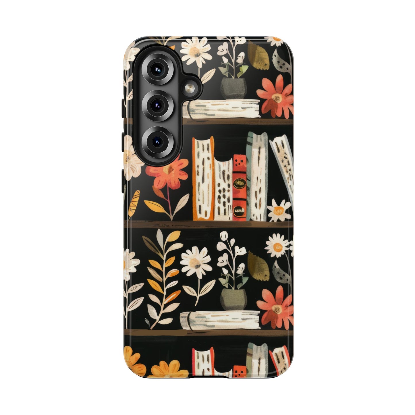 Cozy Bookshelf Bloom Phone Case
