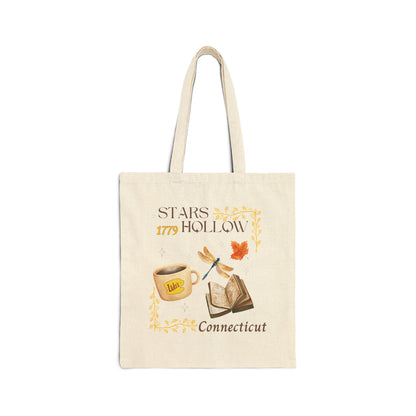 Stars Hollow Connecticut Tote— Gilmore Girls Cozy Coffee & Book Canvas Tote