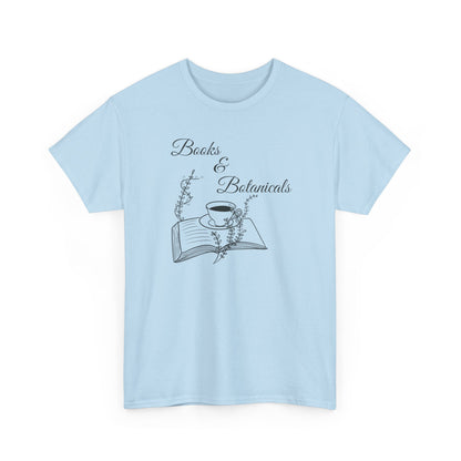 Books & Botanicals Unisex Cotton Tee | Perfect for Book & Plant Lovers