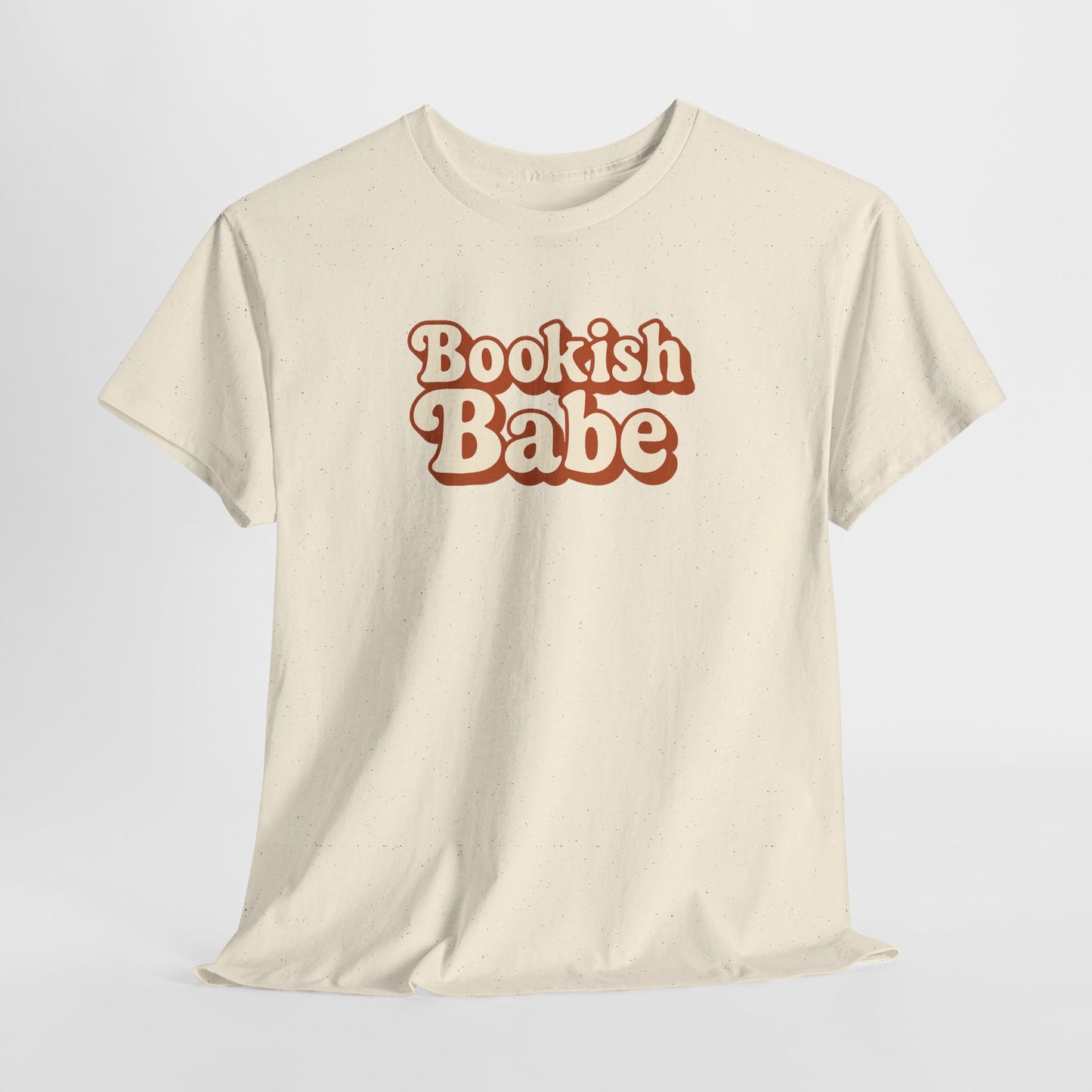 Bookish Babe T-Shirt — Retro Script Graphic Tee for Book Lovers