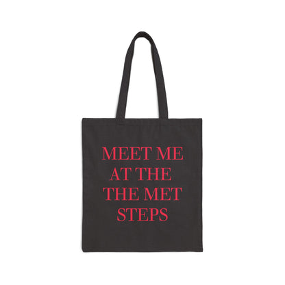 Meet Me at the Met Steps Canvas Tote Bag-Gossip Girl