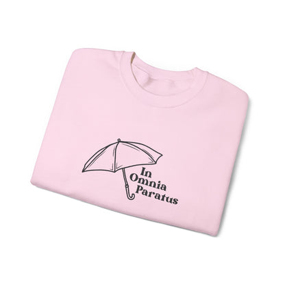 In Omnia Paratus Embroidered Crewneck Sweatshirt-Gilmore Girls