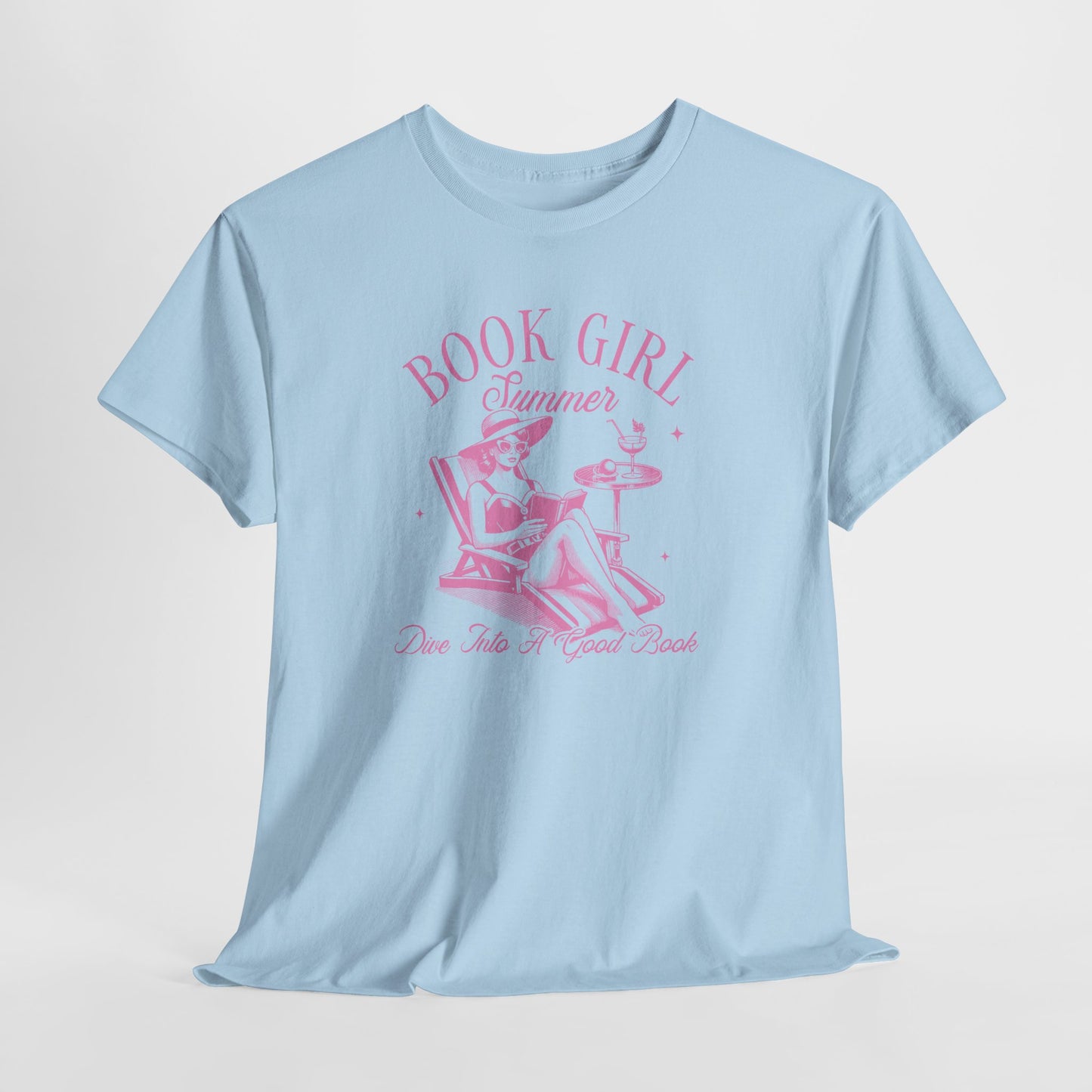 Book Girl Summer Girly Pop Tee-Bookish T-Shirt