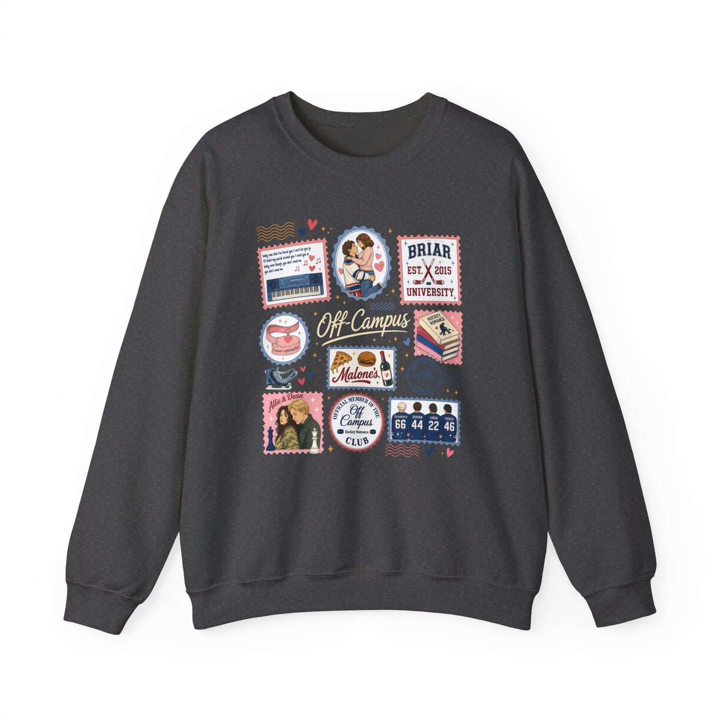 Off-Campus Hockey Romance Crewneck Sweatshirt