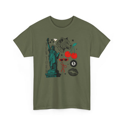 New York Socialite Summer Cotton T-Shirt-Gossip Girl