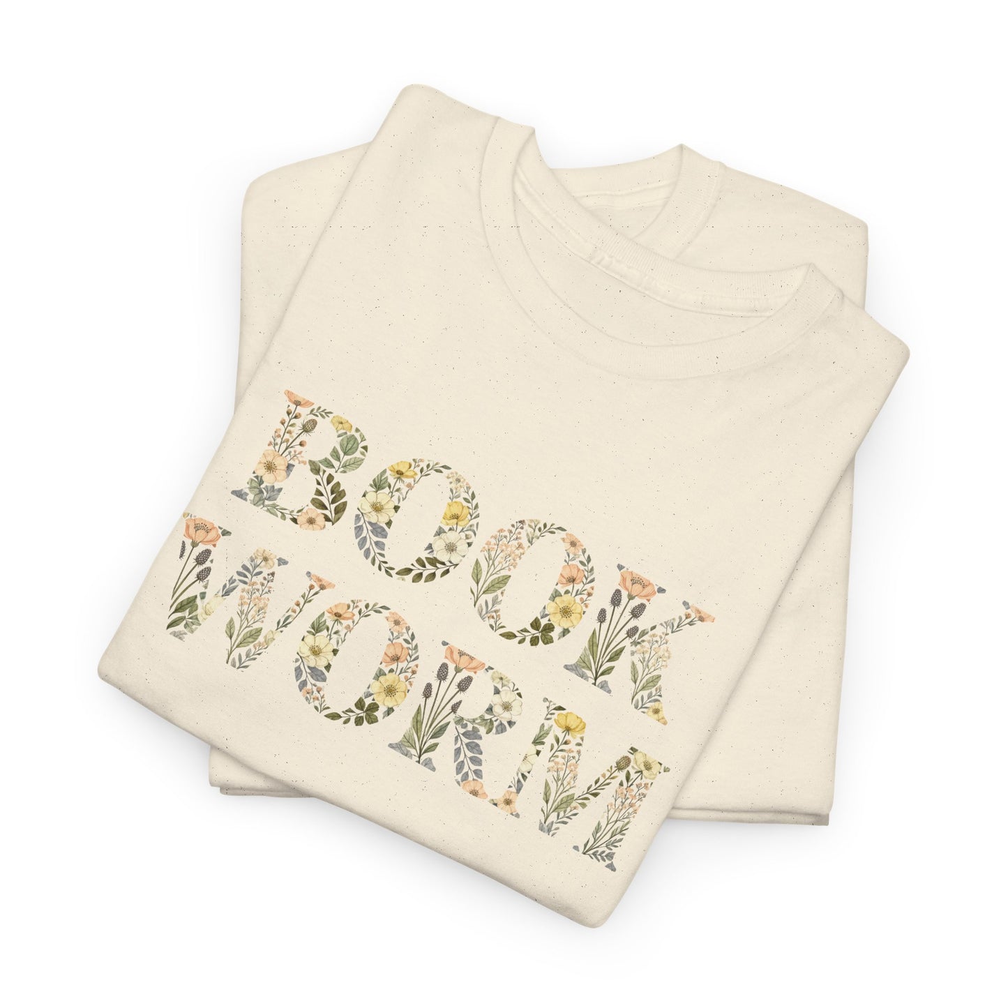 Bookworm Floral T-Shirt — Cute Reading Lover Tee
