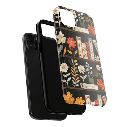 Cozy Bookshelf Bloom Phone Case