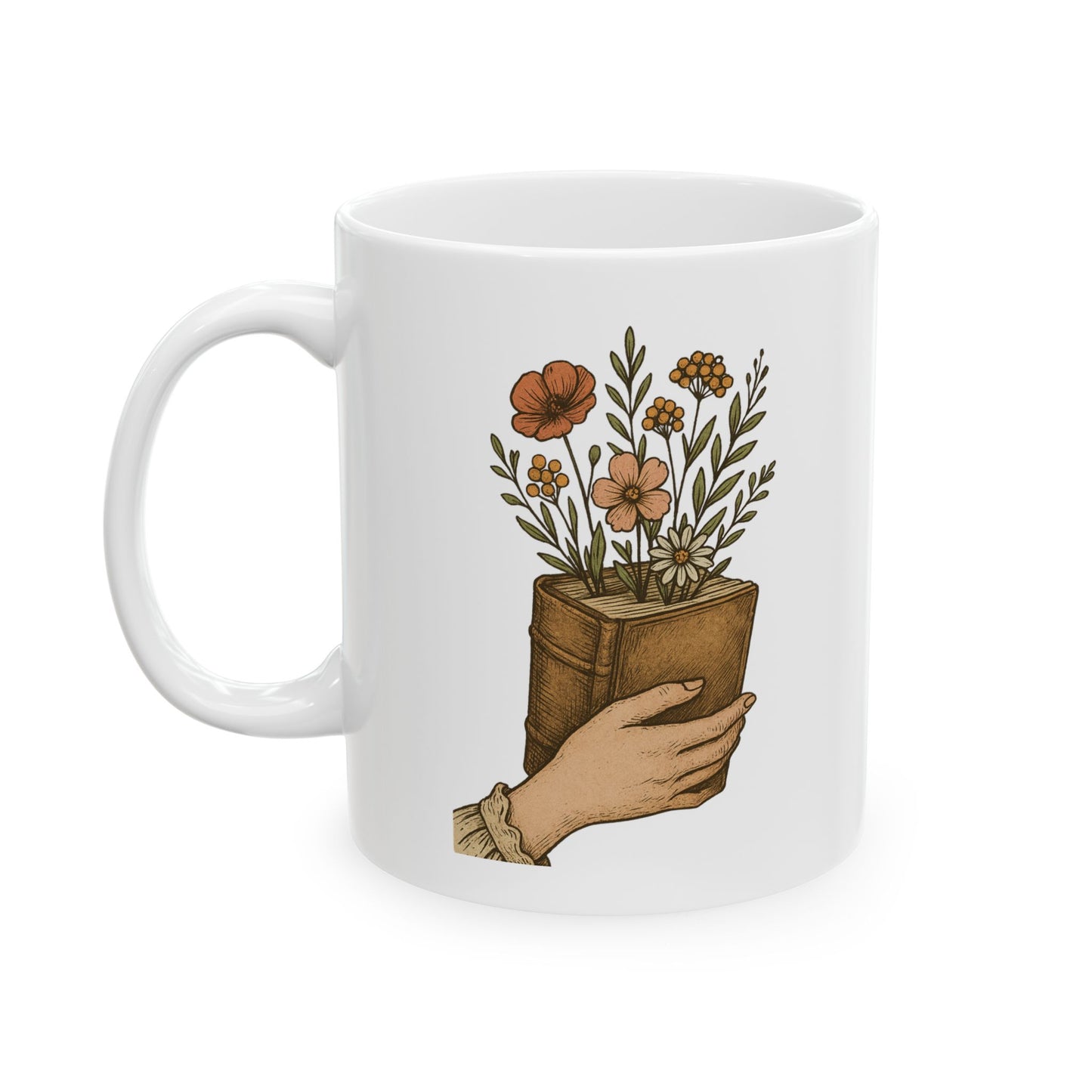 Blooming Book Mug - Floral Coffee Cup