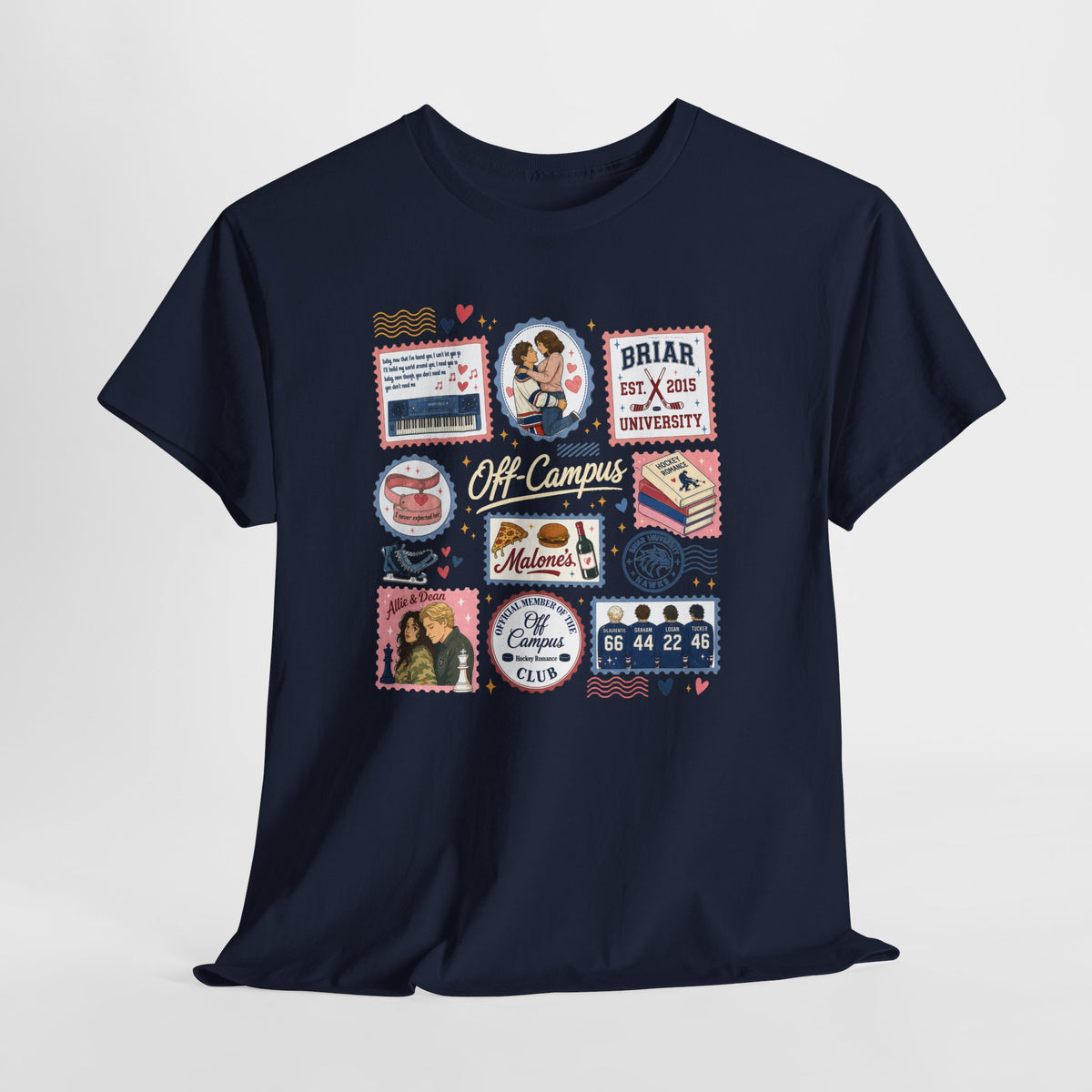 Off-Campus Hockey Romance T-Shirt