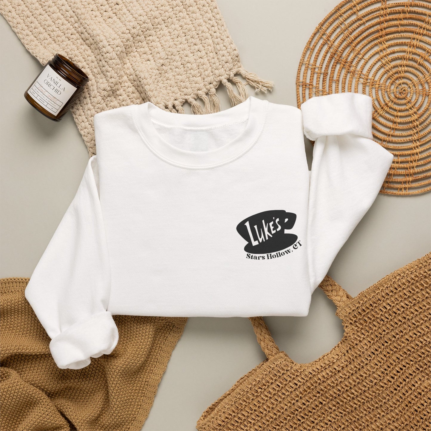 No Cell Phones Crewneck Sweatshirt-Gilmore Girls Luke's Diner