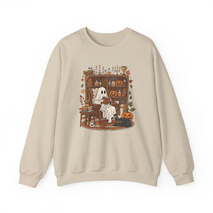 Ghostly Reading Nook Crewneck Sweatshirt