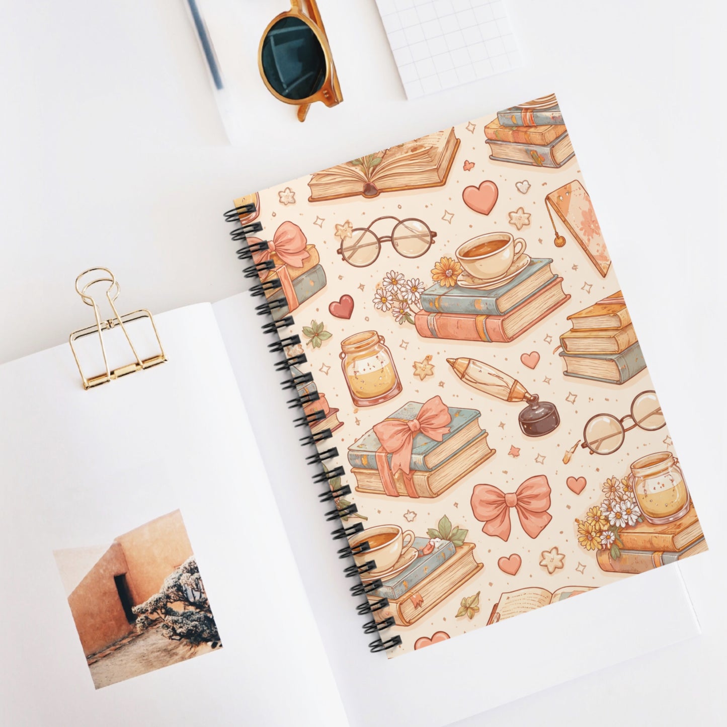 Cozy Booklover Spiral Notebook