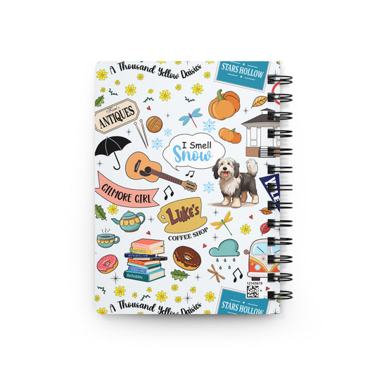 Gilmore Girls-Inspired Spiral Notebook-White