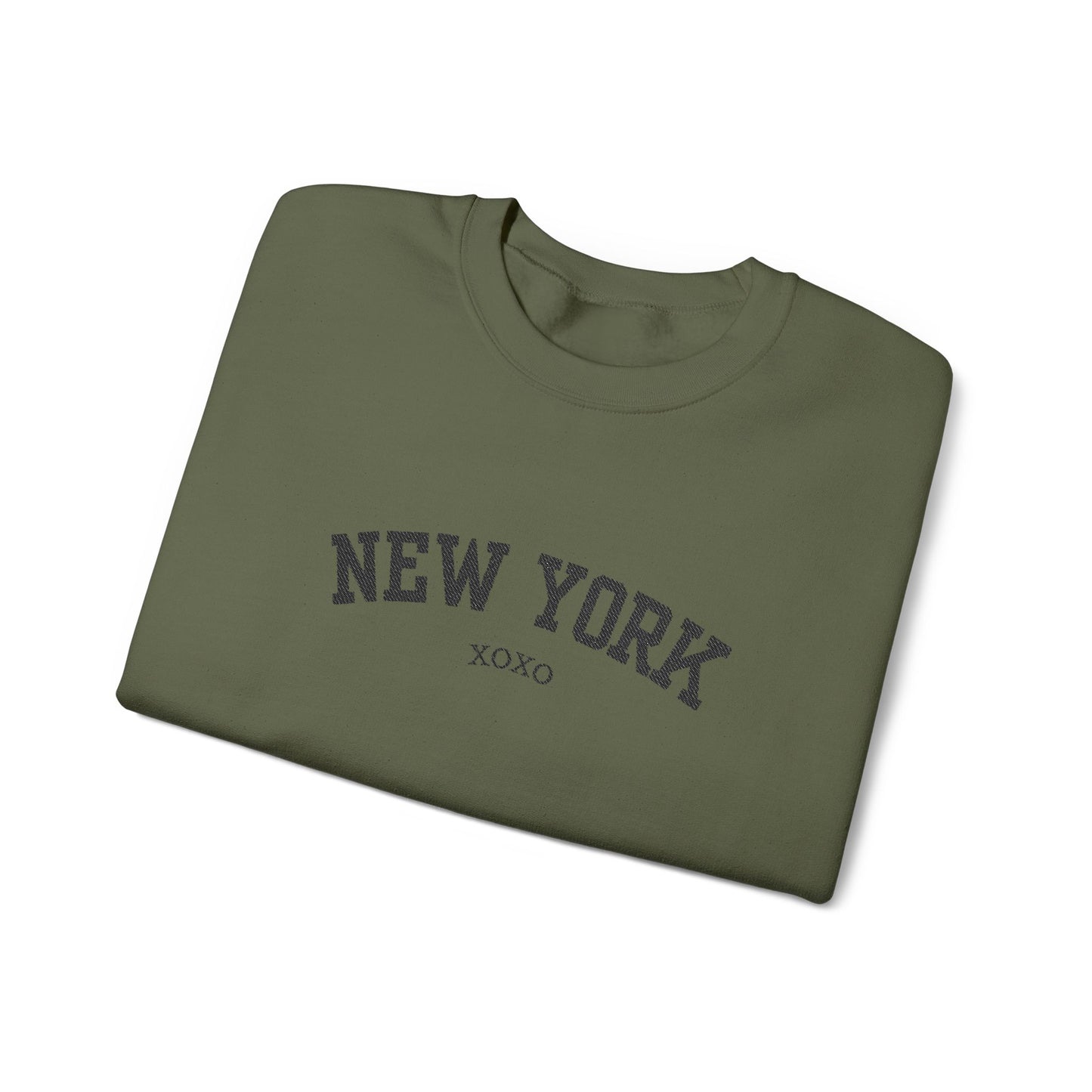 New York XOXO Embroidered Crewneck Sweatshirt-Gossip Girl