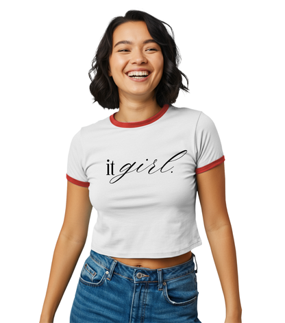It Girl-Gossip Girl Retro Ringer Tee