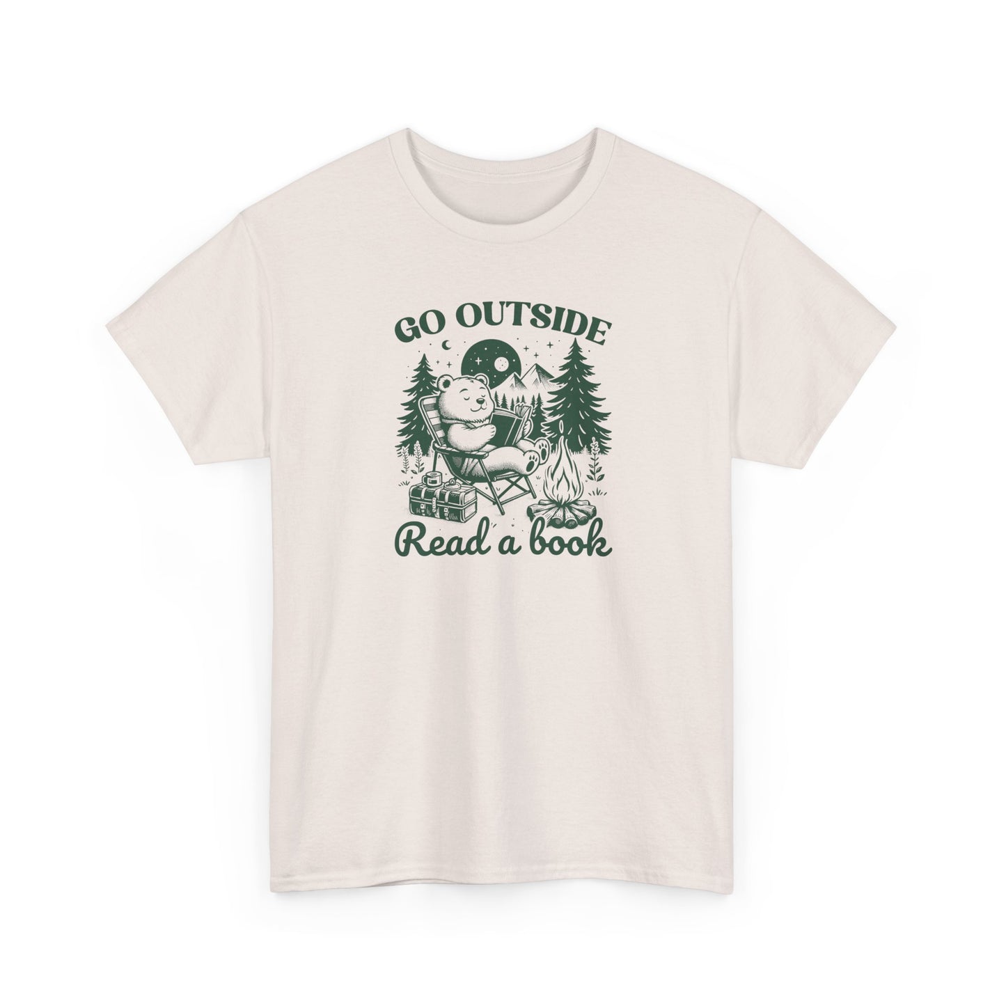 Go Outside Read a Book T-Shirt — Bookish Tee