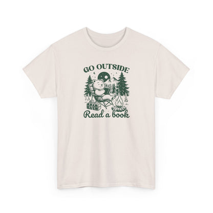 Go Outside Read a Book T-Shirt — Bookish Tee