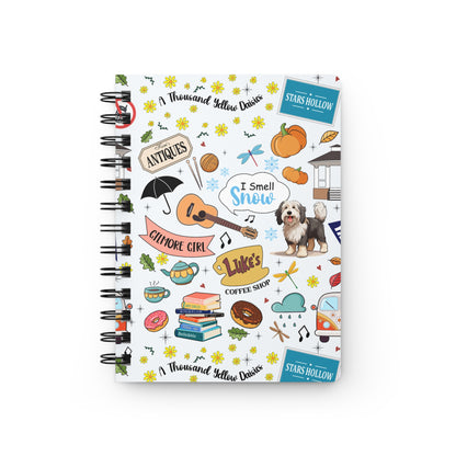 Gilmore Girls-Inspired Spiral Notebook-White