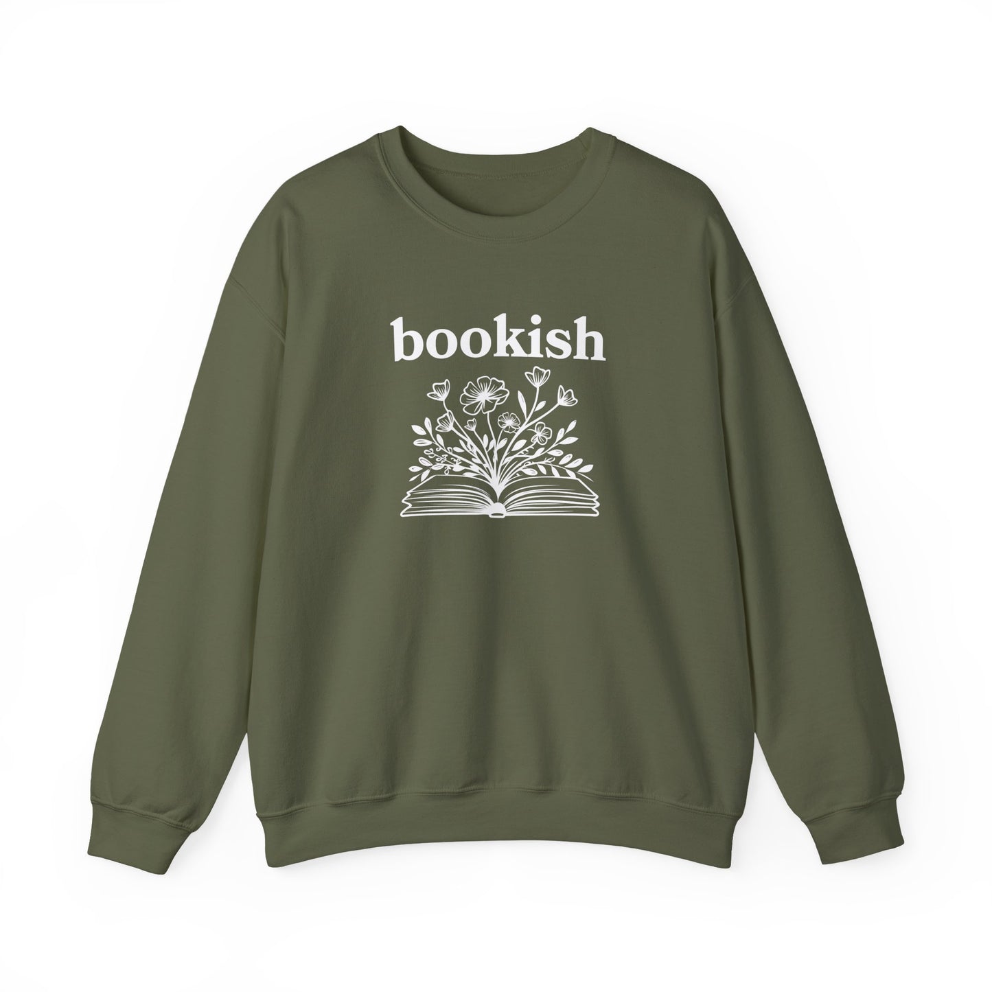 Floral Bookish Sweatshirt-Book Lover Sweatshirt