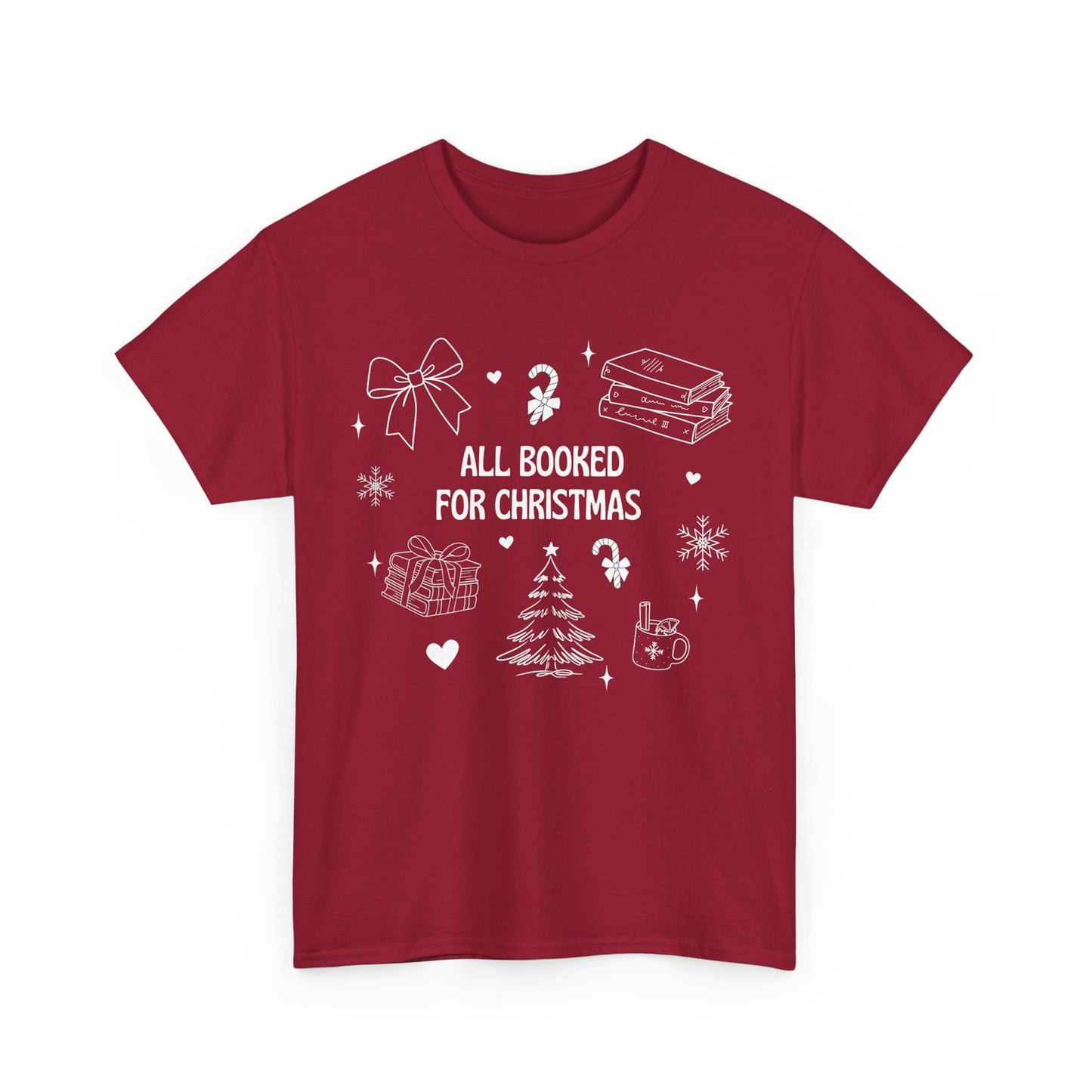 Cozy Library Christmas Silhouette Tee