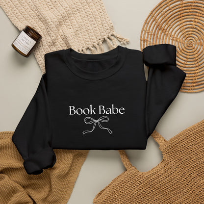 Book Babe Embroidered Crewneck Sweatshirt