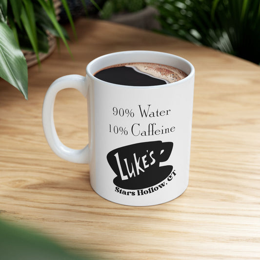 Coffee Mug — 90% Coffee 10% Caffeine Gilmore Girls Ceramic Mug