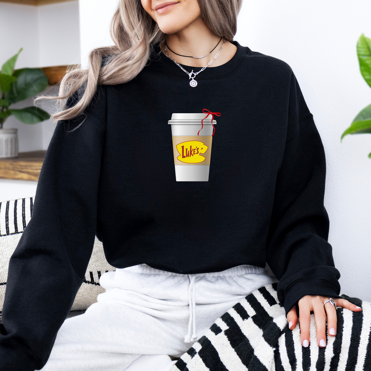 Luke's Diner Coffee Sweatshirt-Gilmore Girls Coffee Lovers