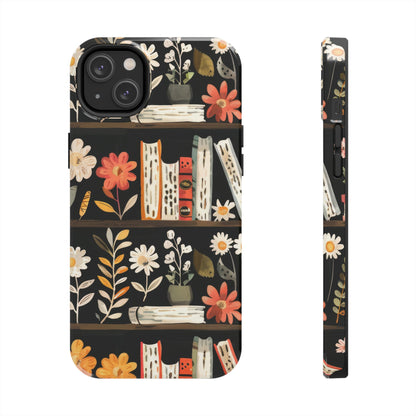 Cozy Bookshelf Bloom Phone Case