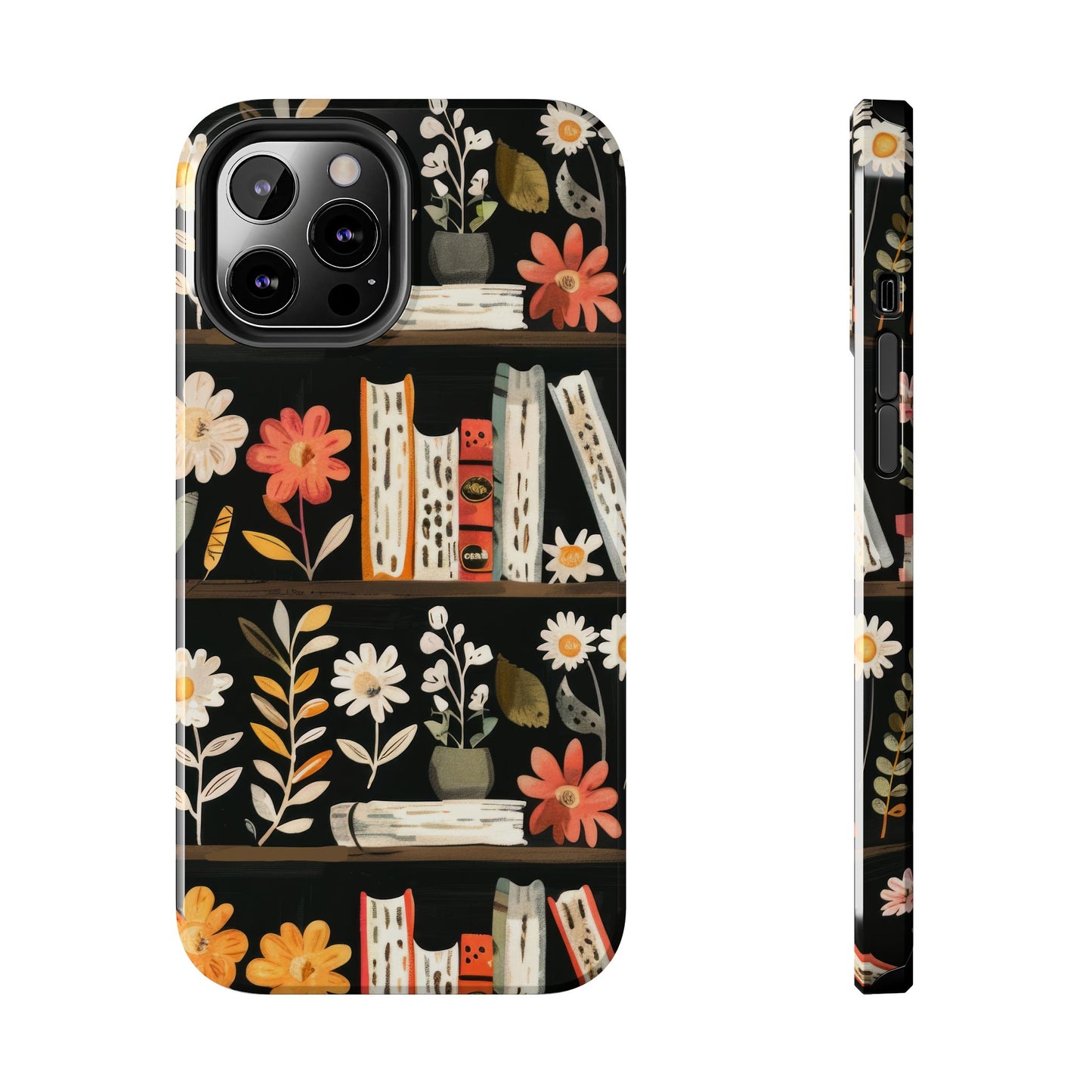 Cozy Bookshelf Bloom Phone Case