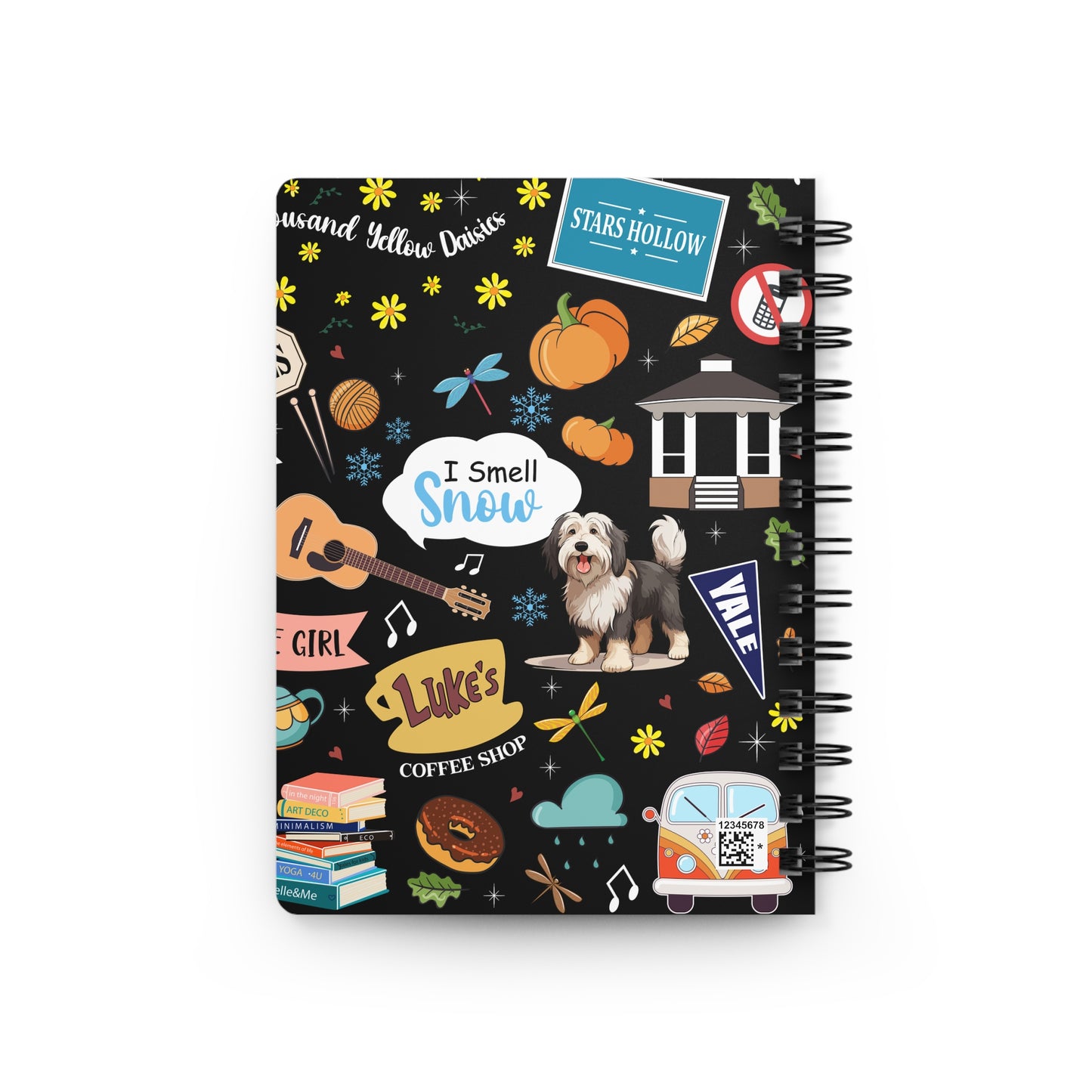 Stars Hollow Icons Spiral Notebook-Gilmore Girls