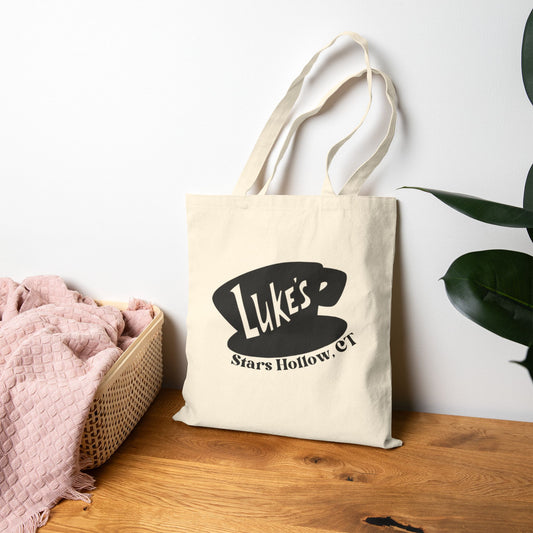 Luke's Diner Canvas Tote Bag-Gilmore Girls Stars Hollow