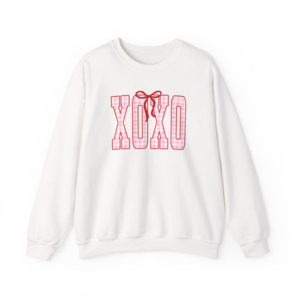 XOXO Plaid Valentine Crewneck