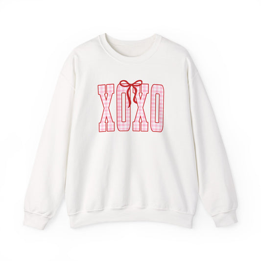 XOXO Plaid Valentine Crewneck