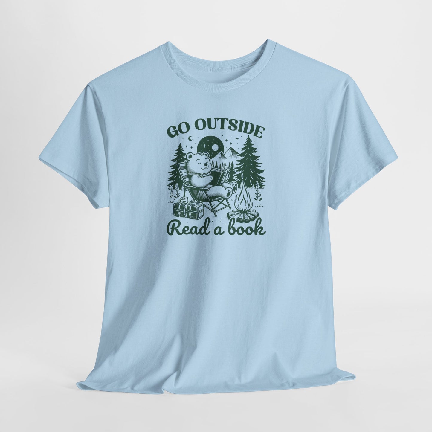 Go Outside Read a Book T-Shirt — Bookish Tee
