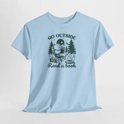 Go Outside Read a Book T-Shirt — Bookish Tee