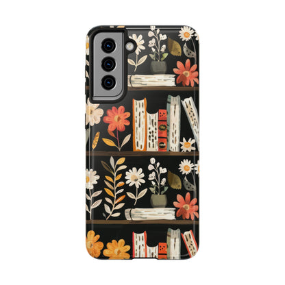 Cozy Bookshelf Bloom Phone Case