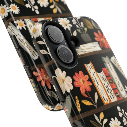 Cozy Bookshelf Bloom Phone Case