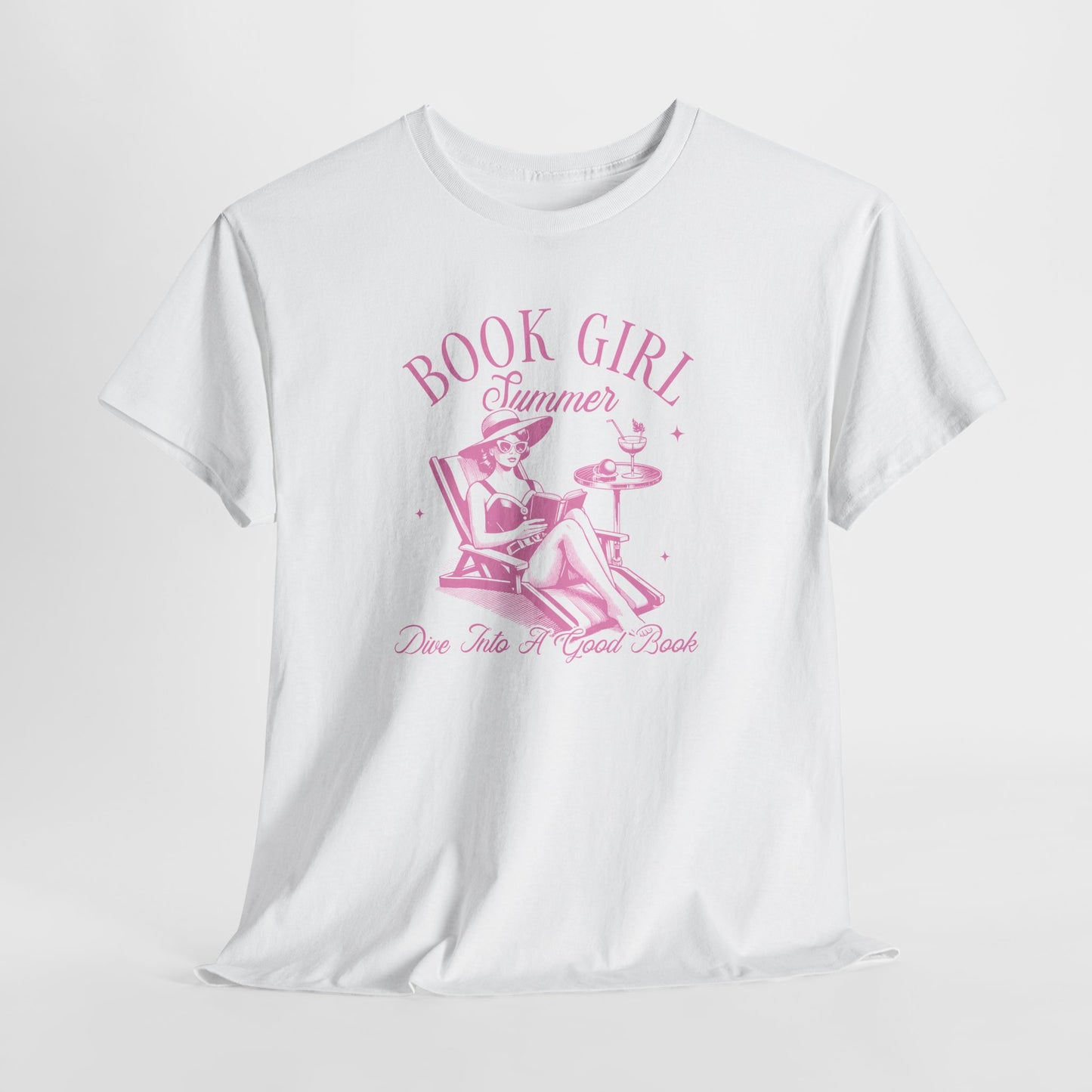 Book Girl Summer Girly Pop Tee-Bookish T-Shirt