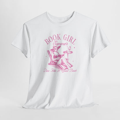 Book Girl Summer Girly Pop Tee-Bookish T-Shirt