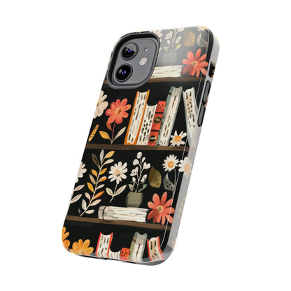Cozy Bookshelf Bloom Phone Case
