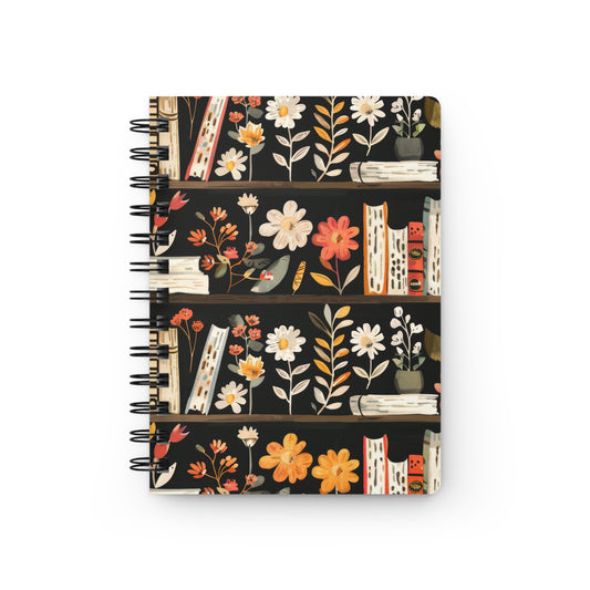 Floral Bloom Bookshelf Notebook